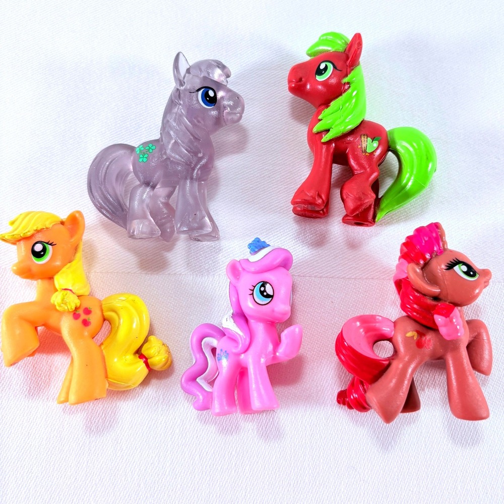 Hasbro My Little Pony Mini Figures Lot 5 PC Multicolor Applejack Cadance 2010